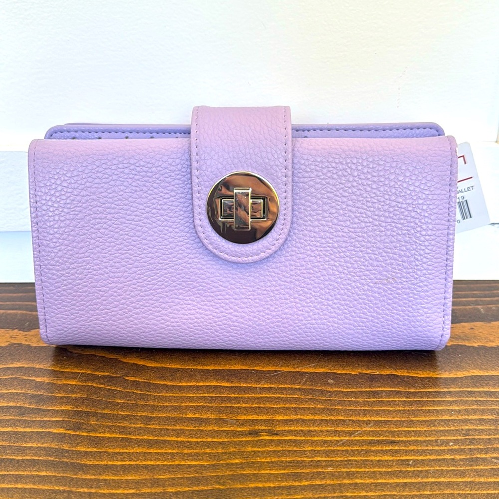NWT Purple Julia Buxton Goto Super Wallet